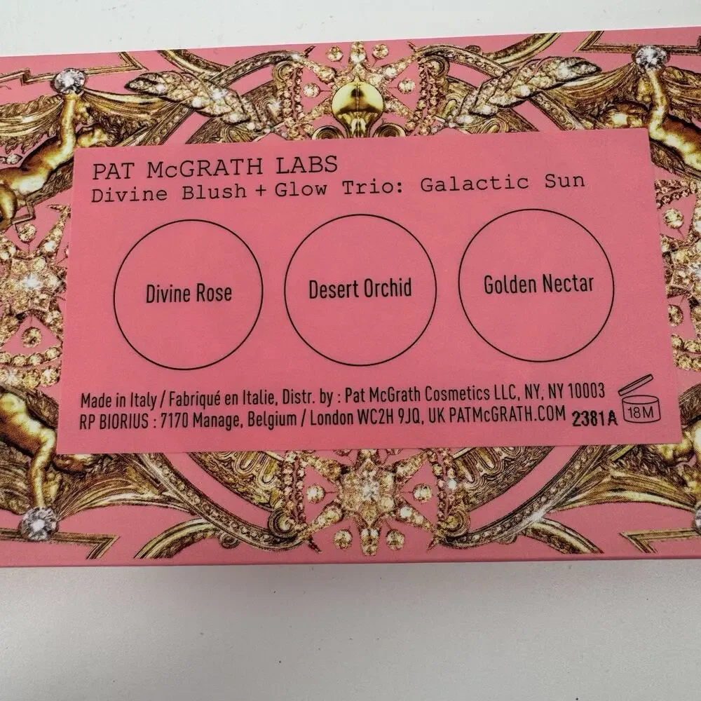 Pat McGrath Labs Divine Blush + Glow Trio Galactic Sun Limited Edition NIB